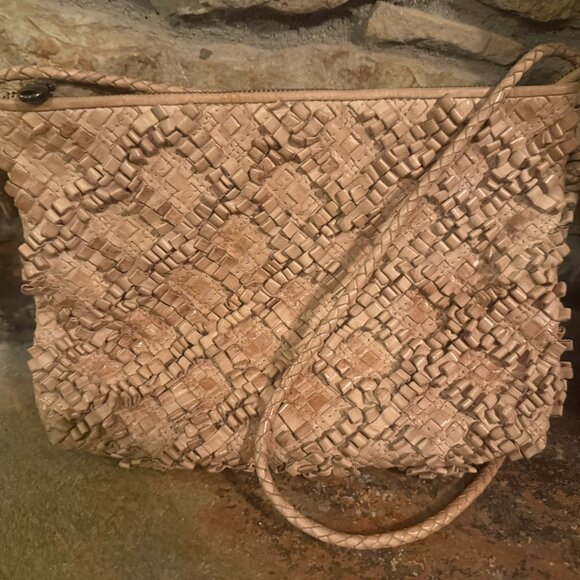 HOBO Polished Genuine Leather Textured Crossbody Bag - Picture 1 of 6